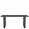 Discount 70/70 Zwart Linoleum Eettafel Eettafels
