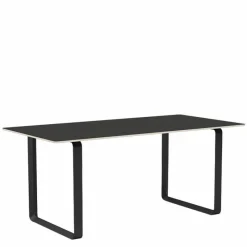 Discount 70/70 Zwart Linoleum Eettafel Eettafels