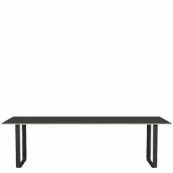 Discount 70/70 Zwart Linoleum Eettafel Eettafels