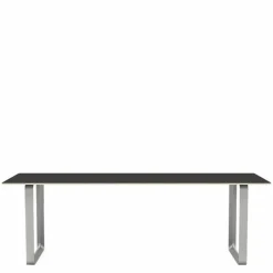Discount 70/70 Zwart Linoleum Eettafel Eettafels