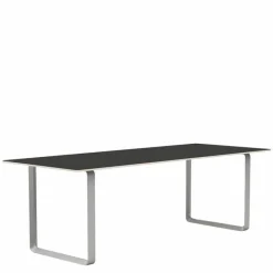 Discount 70/70 Zwart Linoleum Eettafel Eettafels