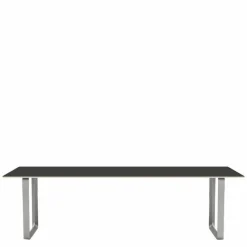 Discount 70/70 Zwart Linoleum Eettafel Eettafels