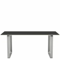 Discount 70/70 Zwart Linoleum Eettafel Eettafels
