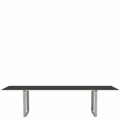 Discount 70/70 Zwart Linoleum Eettafel Eettafels