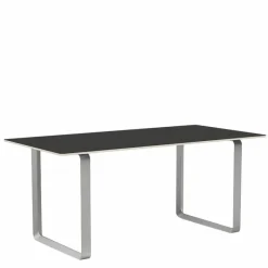 Discount 70/70 Zwart Linoleum Eettafel Eettafels