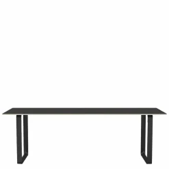 Discount 70/70 Zwart Linoleum Eettafel Eettafels