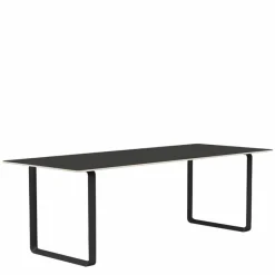 Discount 70/70 Zwart Linoleum Eettafel Eettafels