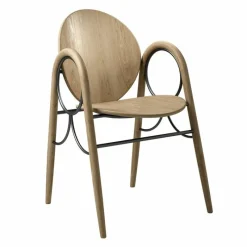 New Arkade Stoel Geolied Eiken Eetkamerstoelen