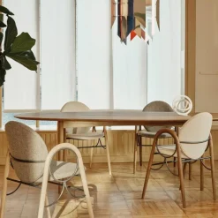 New Arkade Stoel Geolied Eiken Eetkamerstoelen