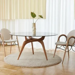 New Arkade Stoel Geolied Eiken Eetkamerstoelen