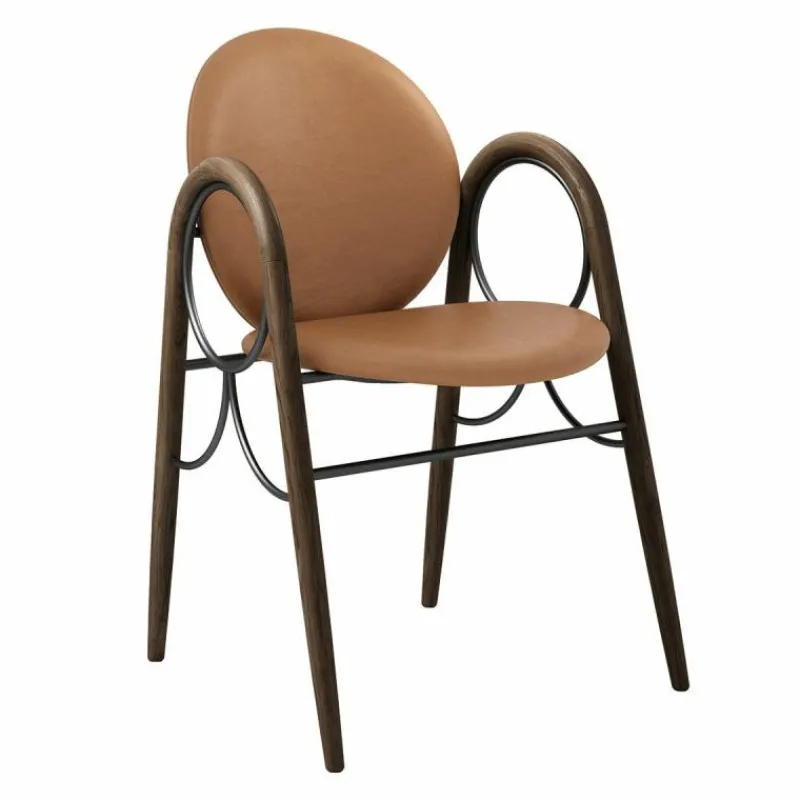 Arkade Stoel Gerookt Eiken Eetkamerstoelen