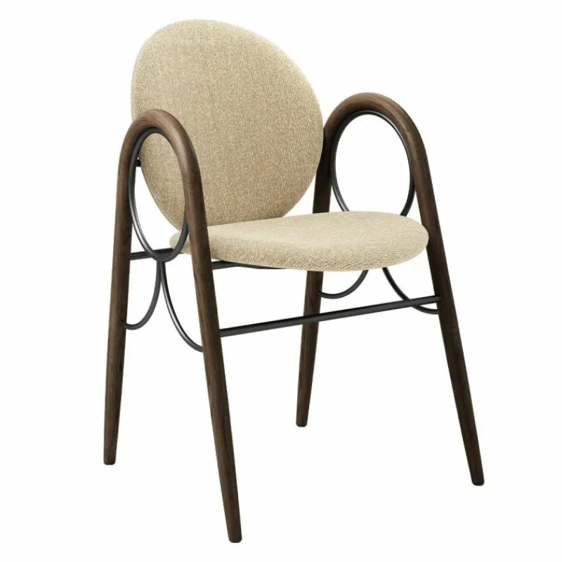 Arkade Stoel Gerookt Eiken Eetkamerstoelen