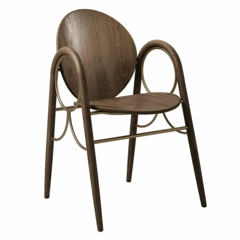 Arkade Stoel Gerookt Eiken Eetkamerstoelen