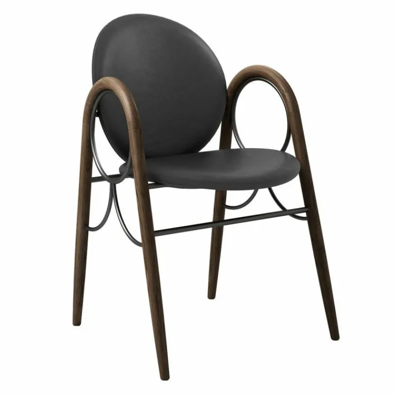 Arkade Stoel Gerookt Eiken Eetkamerstoelen