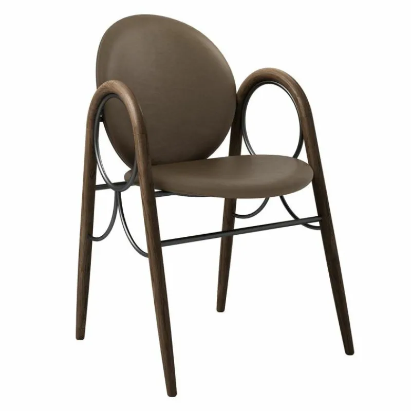 Arkade Stoel Gerookt Eiken Eetkamerstoelen