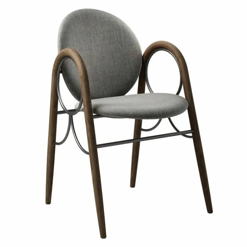 Arkade Stoel Gerookt Eiken Eetkamerstoelen