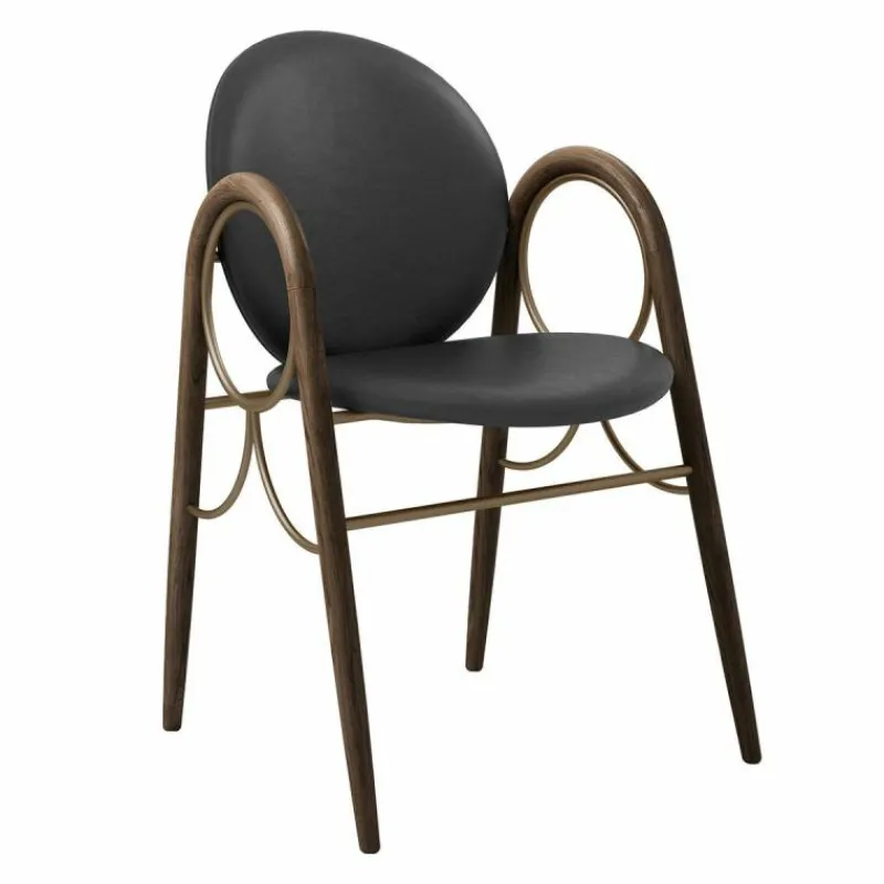 Arkade Stoel Gerookt Eiken Eetkamerstoelen