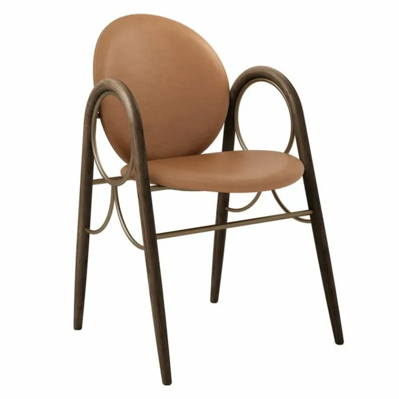 Arkade Stoel Gerookt Eiken Eetkamerstoelen
