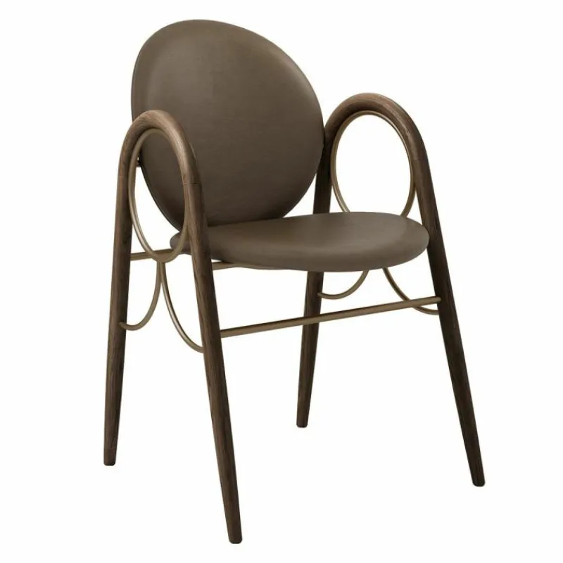 Arkade Stoel Gerookt Eiken Eetkamerstoelen