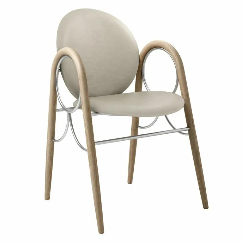 Online Arkade Stoel Wit Geolied Eiken Eetkamerstoelen