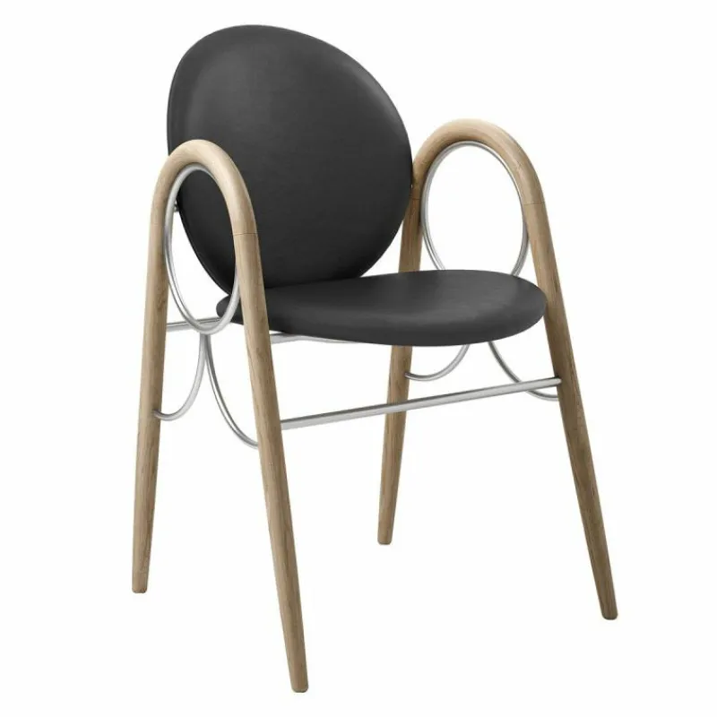 Online Arkade Stoel Wit Geolied Eiken Eetkamerstoelen