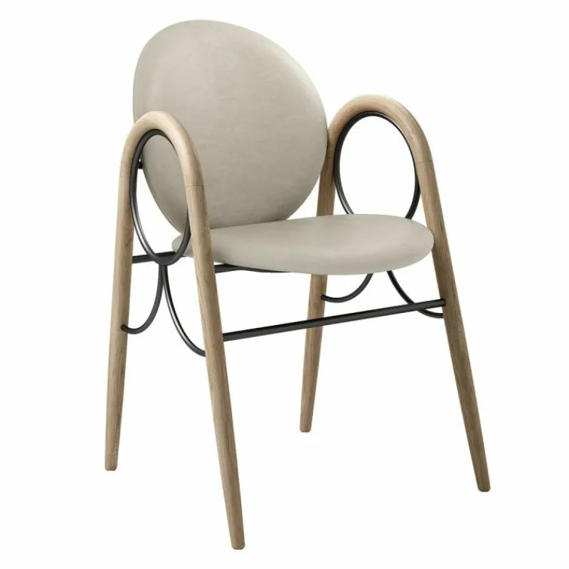 Online Arkade Stoel Wit Geolied Eiken Eetkamerstoelen