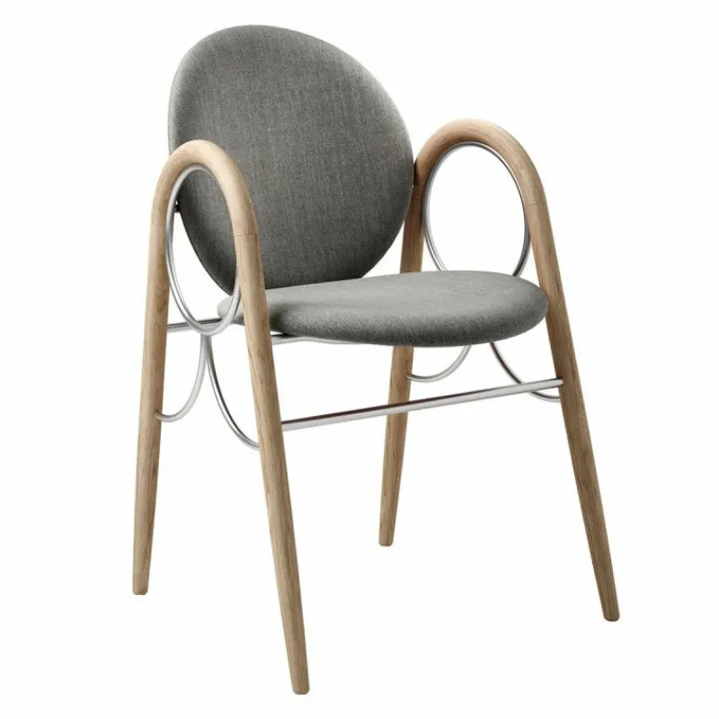 Online Arkade Stoel Wit Geolied Eiken Eetkamerstoelen