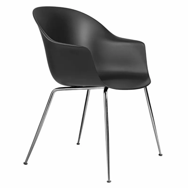 Sale Bat Stoel Chroom Onderstel Eetkamerstoelen