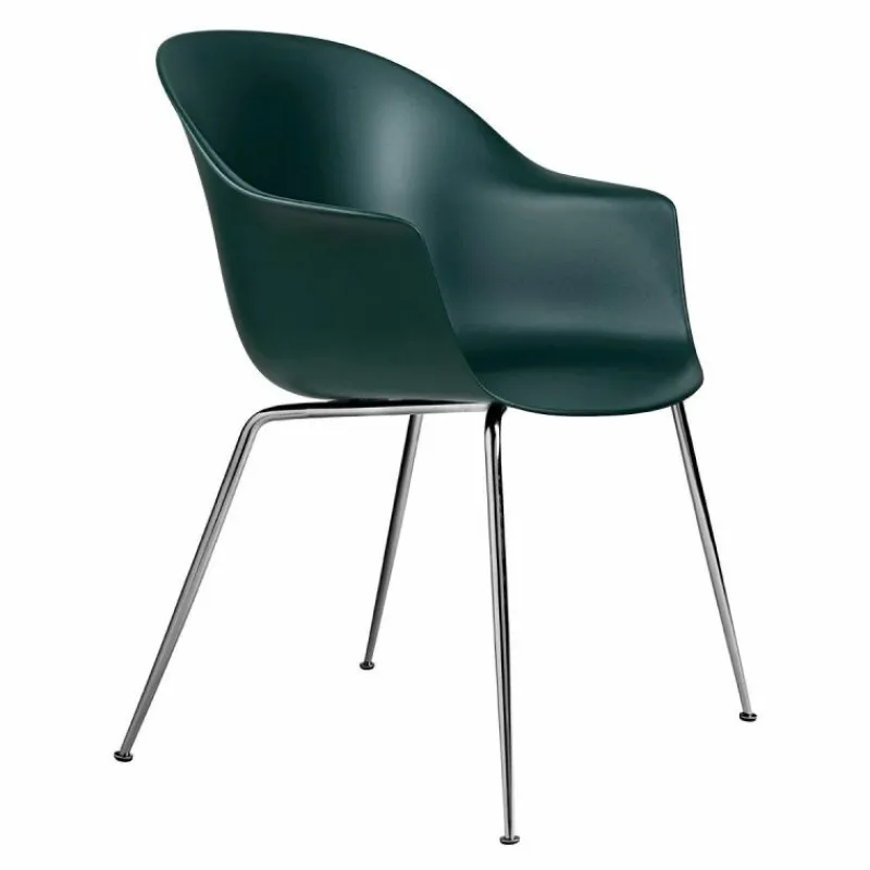Sale Bat Stoel Chroom Onderstel Eetkamerstoelen
