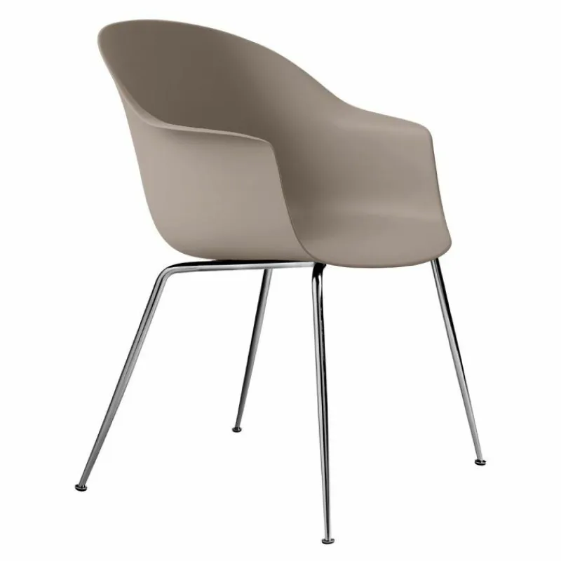 Sale Bat Stoel Chroom Onderstel Eetkamerstoelen