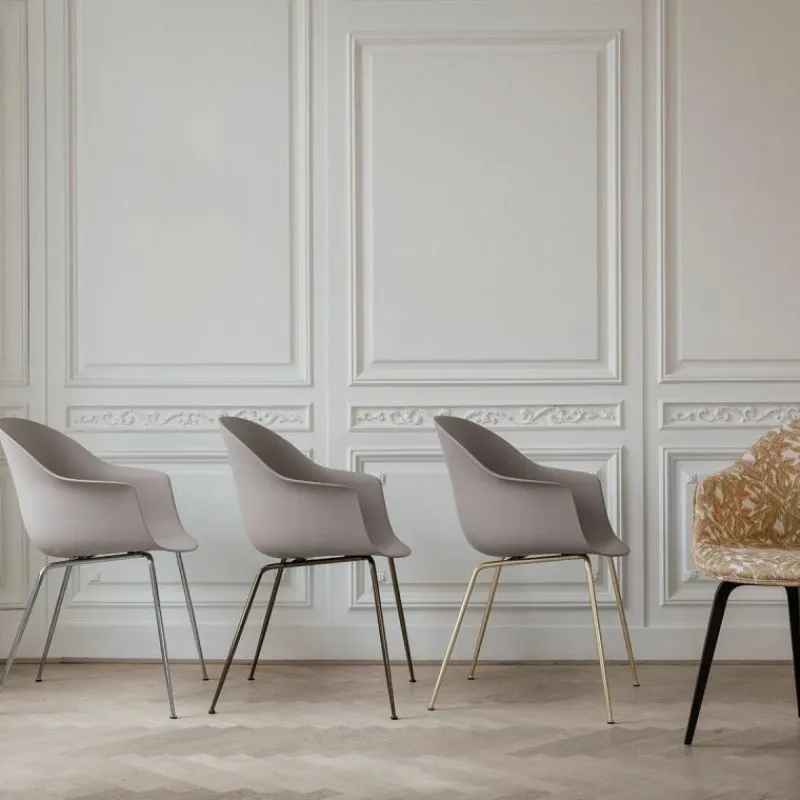 Sale Bat Stoel Chroom Onderstel Eetkamerstoelen