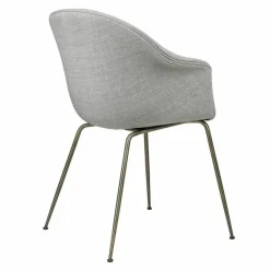 Clearance Bat Stoel Gestoffeerd Antiek Messing Onderstel Eetkamerstoelen