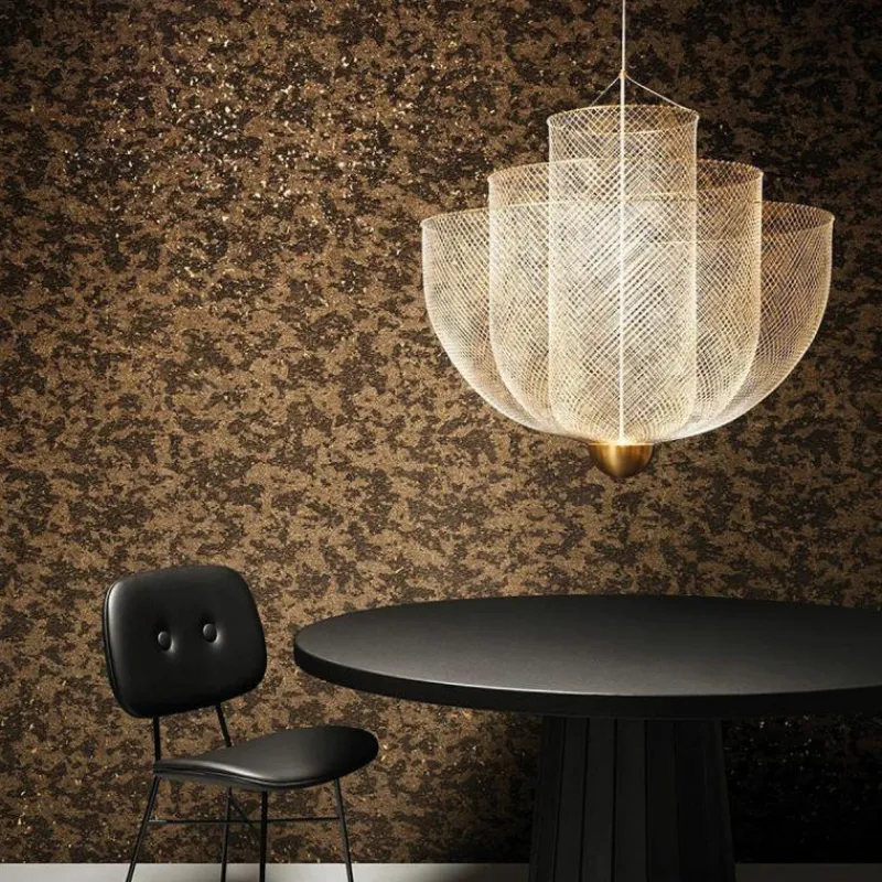 Sale Bearded Leopard Behang Blackened Gold Behang