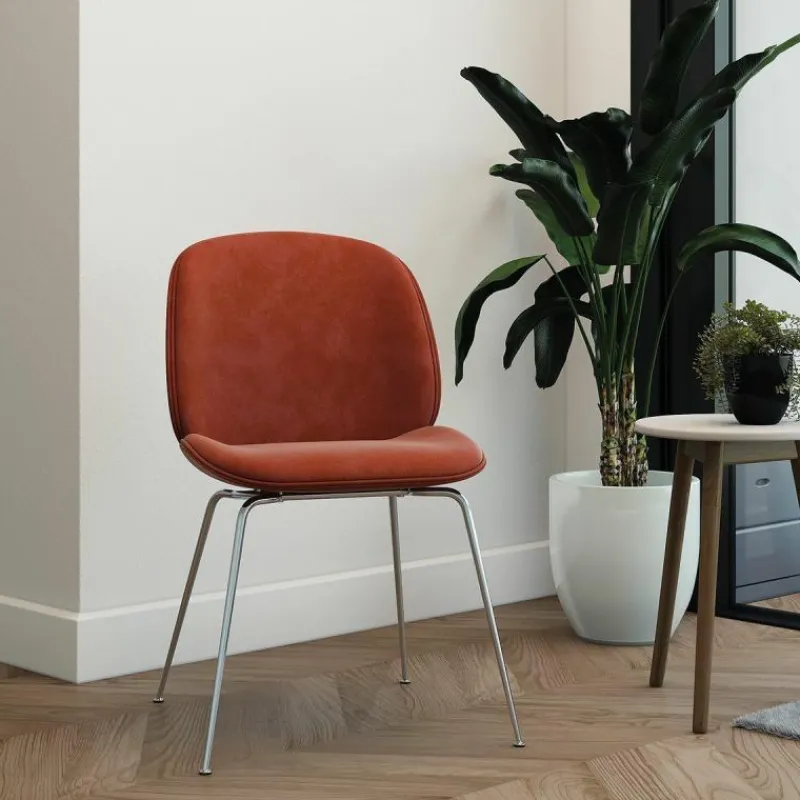 Best Beetle Stoel, chroom onderstel Eetkamerstoelen