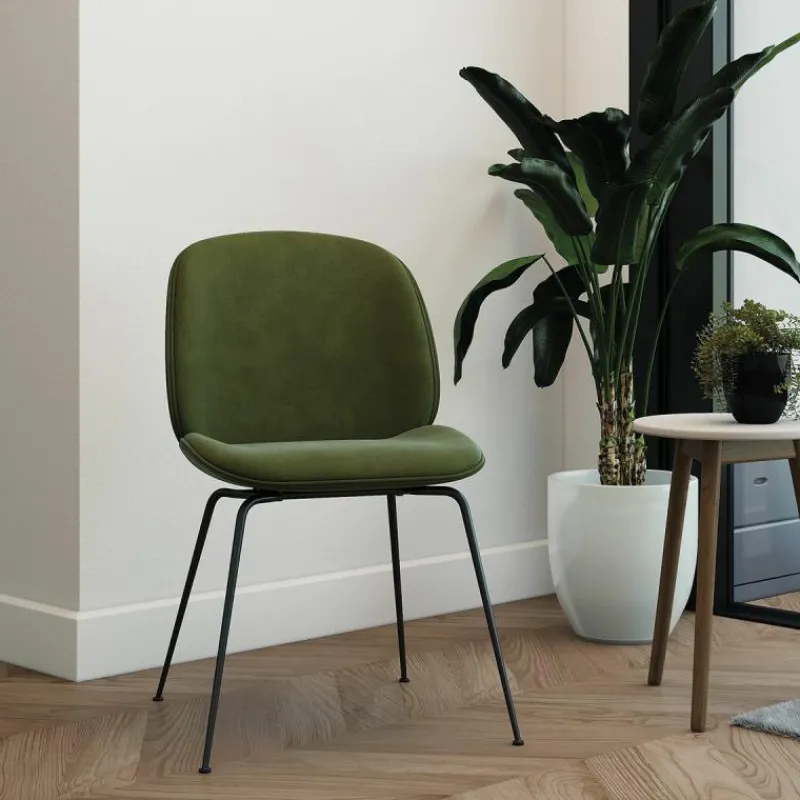 Discount Beetle Stoel, mat zwart onderstel Eetkamerstoelen