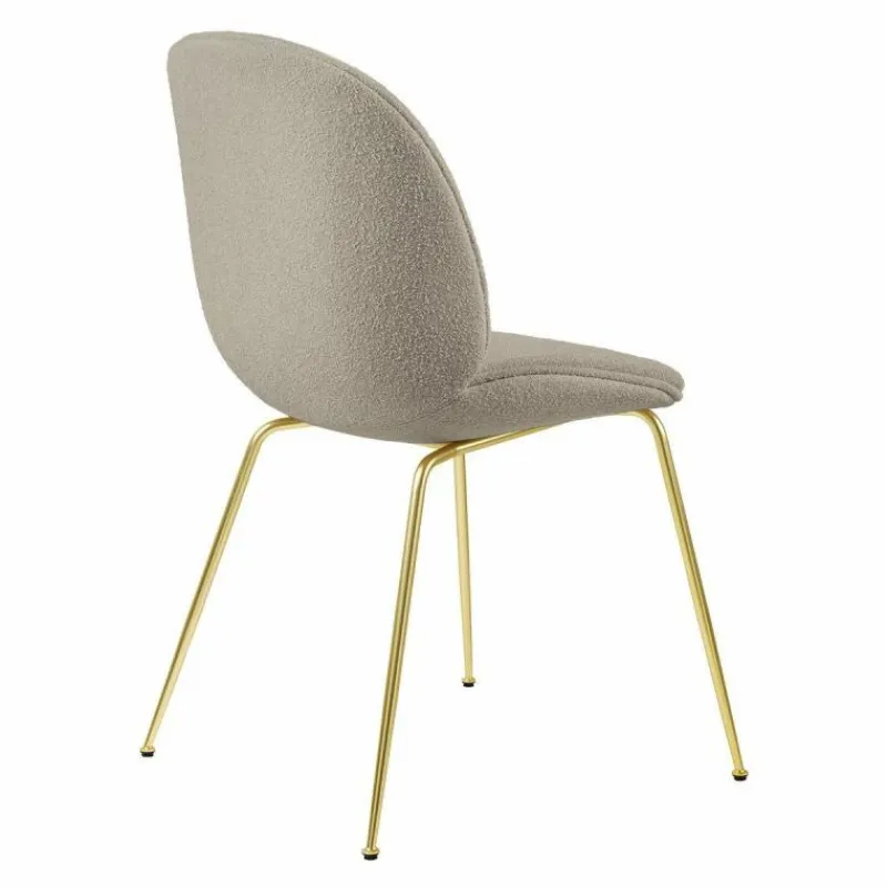 Hot Beetle Stoel, semi-mat messing onderstel Eetkamerstoelen