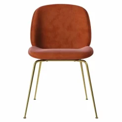 Hot Beetle Stoel, semi-mat messing onderstel Eetkamerstoelen