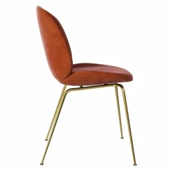 Hot Beetle Stoel, semi-mat messing onderstel Eetkamerstoelen