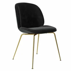 Hot Beetle Stoel, semi-mat messing onderstel Eetkamerstoelen