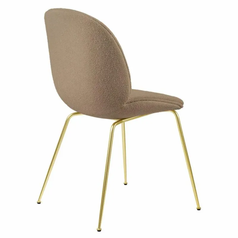 Hot Beetle Stoel, semi-mat messing onderstel Eetkamerstoelen