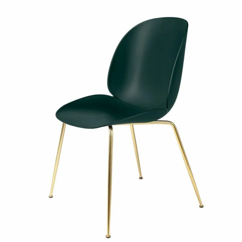 Sale Beetle Stoel Un-upholstered Brass Base Eetkamerstoelen