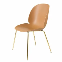 Sale Beetle Stoel Un-upholstered Brass Base Eetkamerstoelen