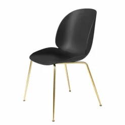 Sale Beetle Stoel Un-upholstered Brass Base Eetkamerstoelen