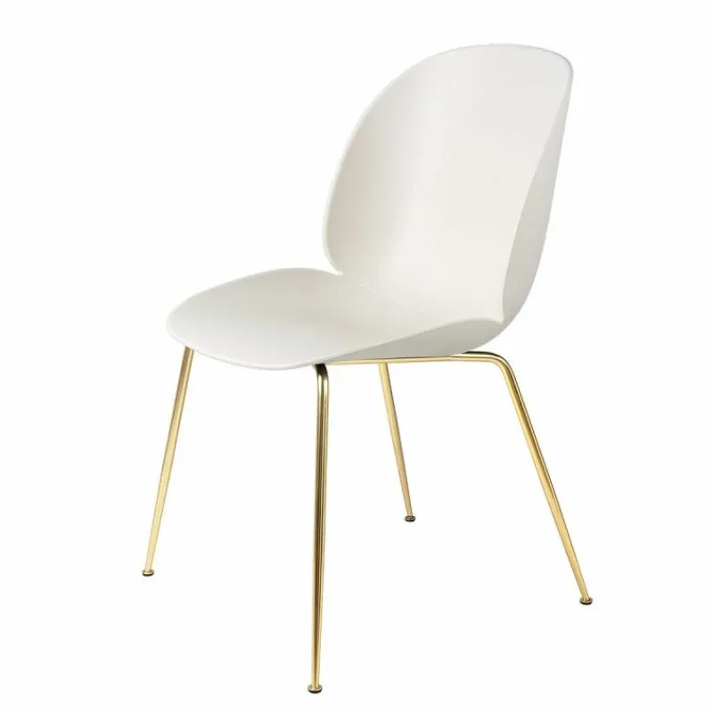 Sale Beetle Stoel Un-upholstered Brass Base Eetkamerstoelen