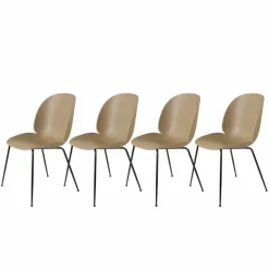 Clearance Beetle Stoel Un-upholstered Black Base Eetkamerstoelen