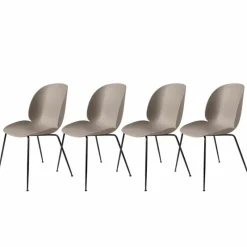 Clearance Beetle Stoel Un-upholstered Black Base Eetkamerstoelen
