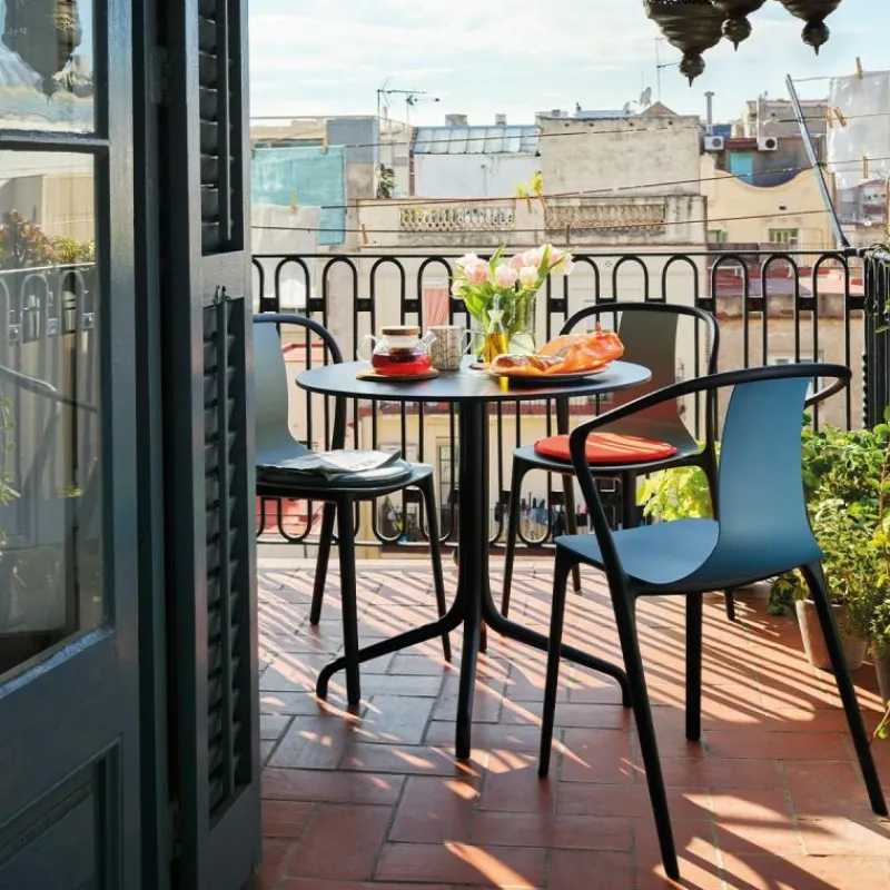 Hot Belleville Tafel Rond Tuintafels|Eettafels