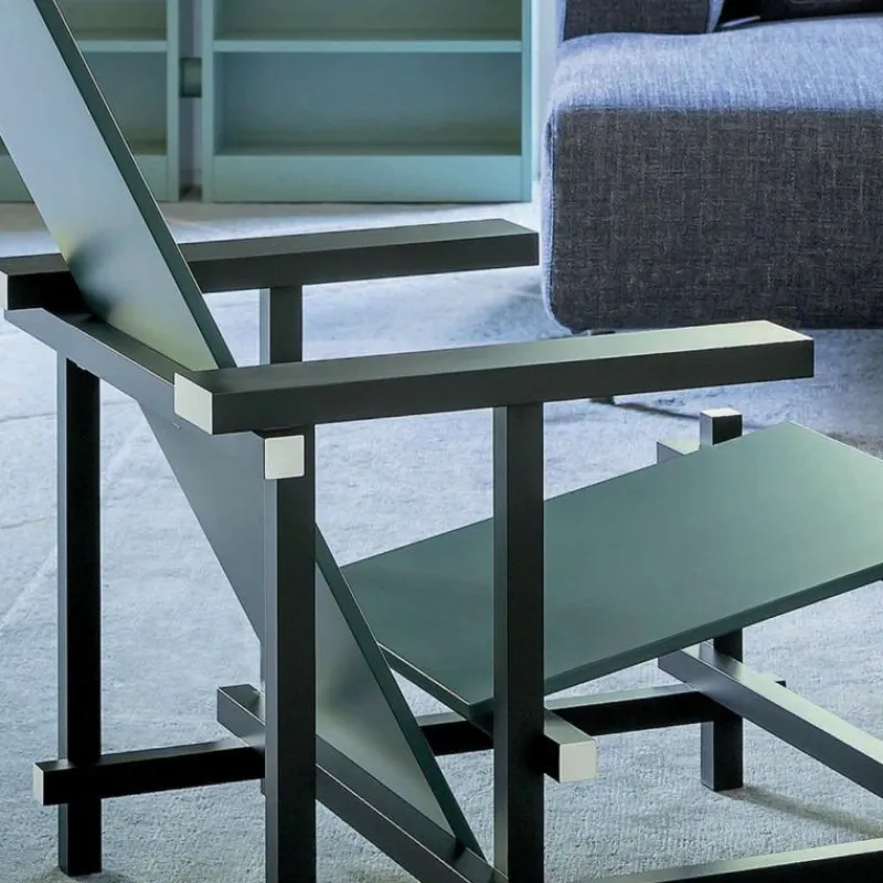 Outlet Black Red and Blue Zeilmaker Stoel Loungestoelen|Fauteuils