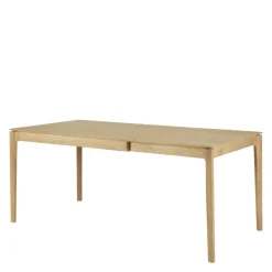 Clearance Bok Eettafel Uitschuifbaar Gelakt Eiken Eettafels