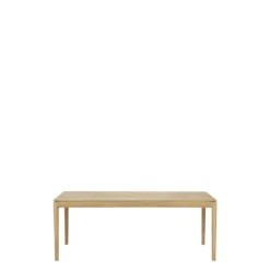 Clearance Bok Eettafel Uitschuifbaar Gelakt Eiken Eettafels